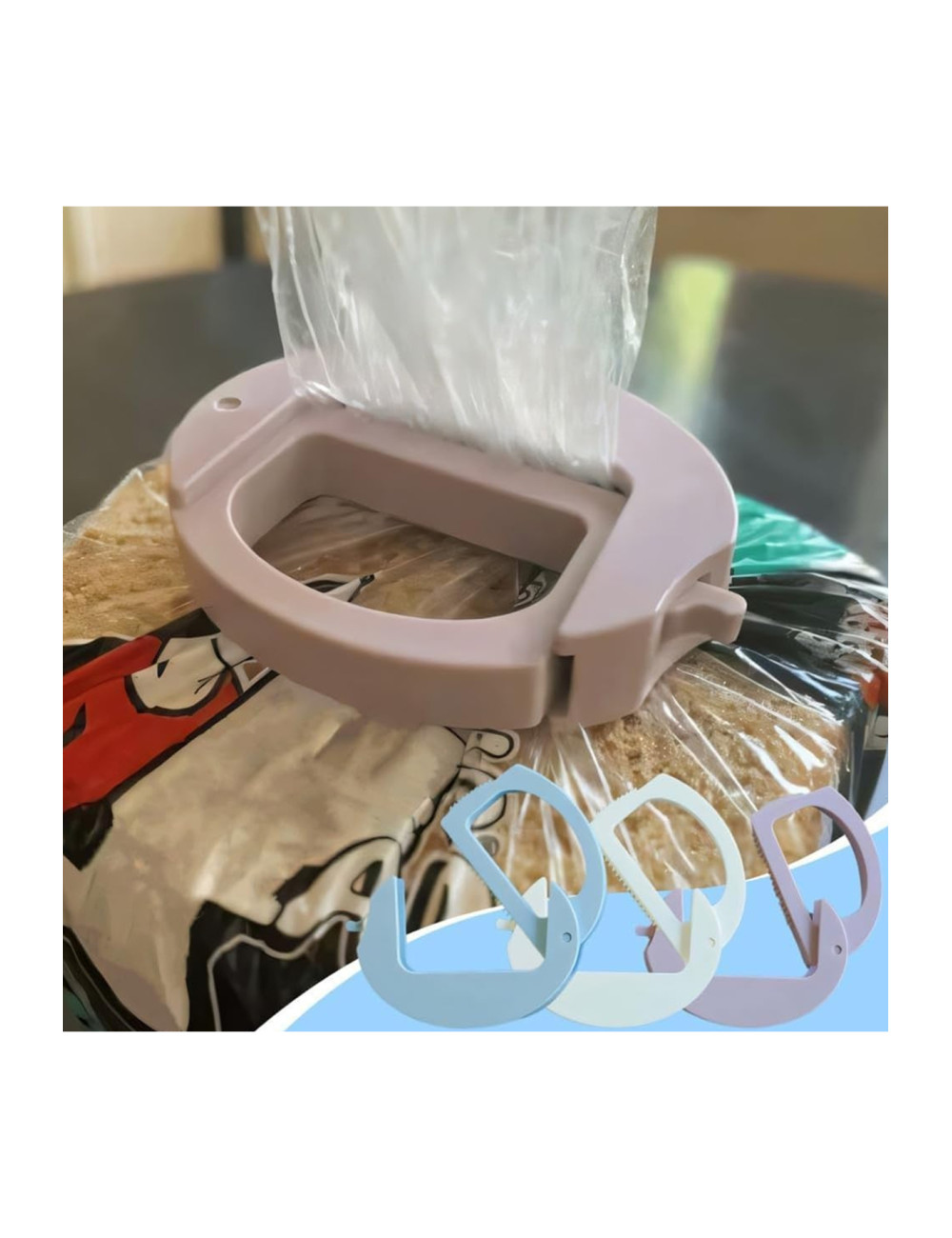 Kitchen Food Coffee Bag Pouch Gelatin Packaging Closure Sealant Airtight Clip Apparatus