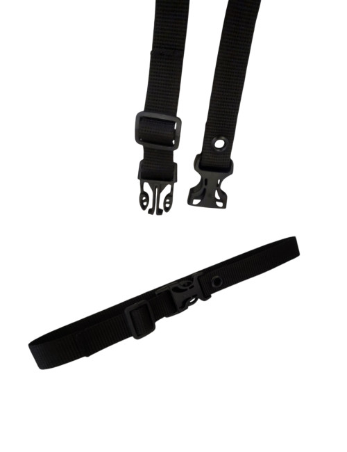 2 PCS Black Adjustable Suitcase Bag Luggage Connecting Strap Belt 50CM