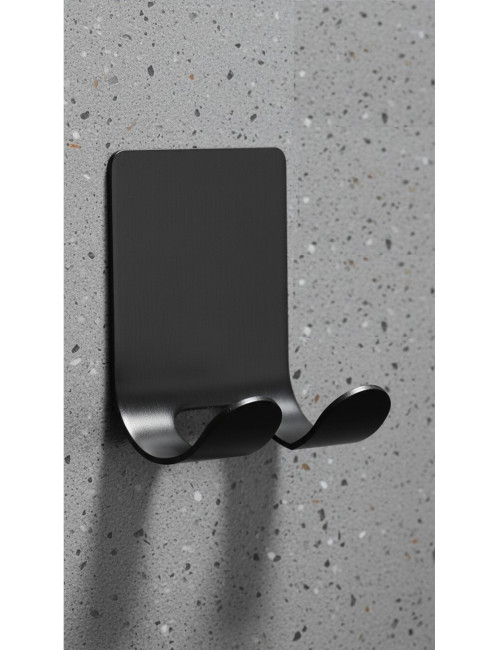 Siyah Yapışkanlı Traş Bıçak Bıçağı Jilet Tutucu Banyo Duşakabin Traş Bıçaklık Jiletlik Organizer