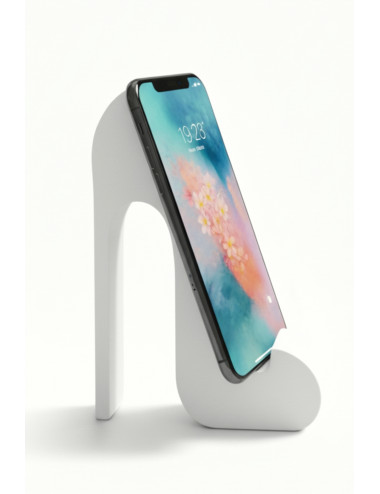 Beyaz Topuklu Ayakkabı Masa Üstü Cep Telefonu Tablet Tutucu Tutacağı Standı US-T002