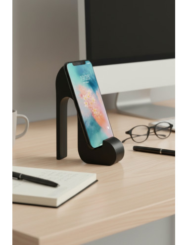 Siyah Topuklu Ayakkabı Masa Üstü Cep Telefonu Tablet Tutucu Tutacağı Standı US-T002