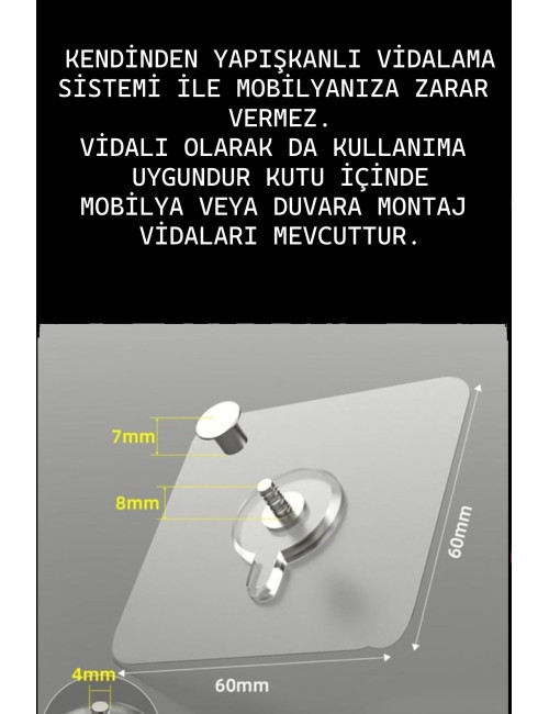 Y Tipi Metal Toka Mobilyaya Kendinden Yapışkanlı LCD TV Kemeri Çoçuk Deprem Koruma Güvenlik Askısı