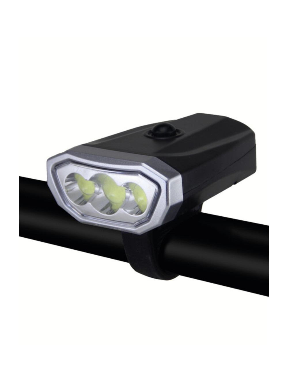 Battery-Powered LED Bicycle Scooter Headlight - Bicycle Lighting Headlamp + Motorcycle Bicycle Lock - Lock