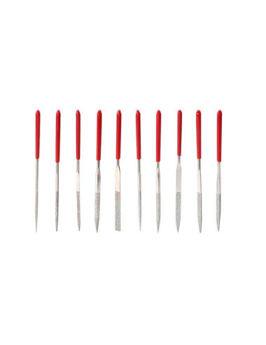 10-Piece Diamond-Tipped 3D Plastic Glass Gold Tile Stone Hobby Crafts Jewelry Repair Hand Sandpaper