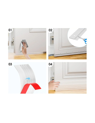Adhesive Powder Cold Wind Odor Sound Insect Noise Pest Repellent Heat Sound Insulation Door Bottom Seal
