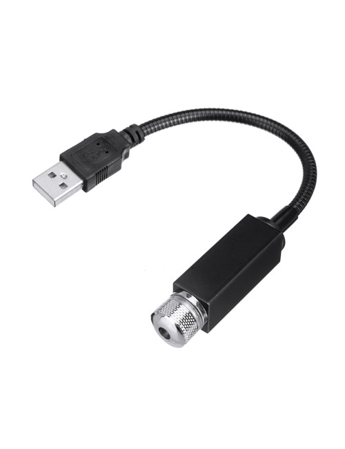 منفذ USB للسيارة، إضاءة داخلية قابلة للتعديل، إضاءة ديكورية، سقف ديسكو، ضوء نجمة LED أزرق
