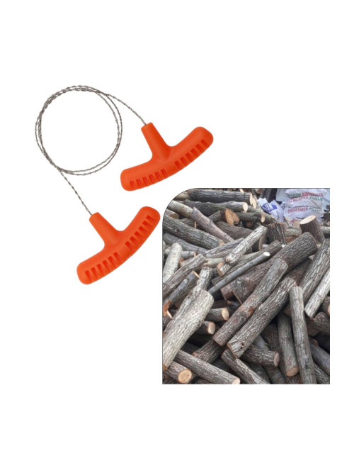 Taşınabilir Kamp ve Survival El Cep Tipi Paslanmaz Çelik Halat Odun Plastik Kemik Testeresi 70 cm