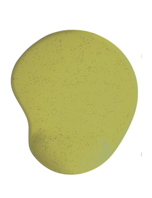 Oval Haki Rengi Kum Desen Bilek Destekli Mouse Pad + 2 Adet Kupa Fincan Bardak Altlığı Altlık Set