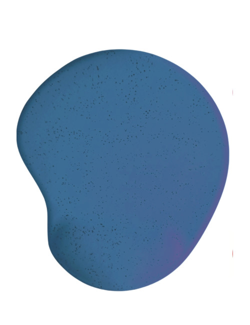 Oval Mavi Kum Desen Bilek Destekli Mouse Pad + 2 Adet Kupa Fincan Bardak Altlığı Altlık Set