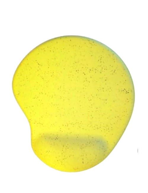 Oval Sarı Kum Desen Bilek Destekli Mouse Pad + 2 Adet Kupa Fincan Bardak Altlığı Altlık Set