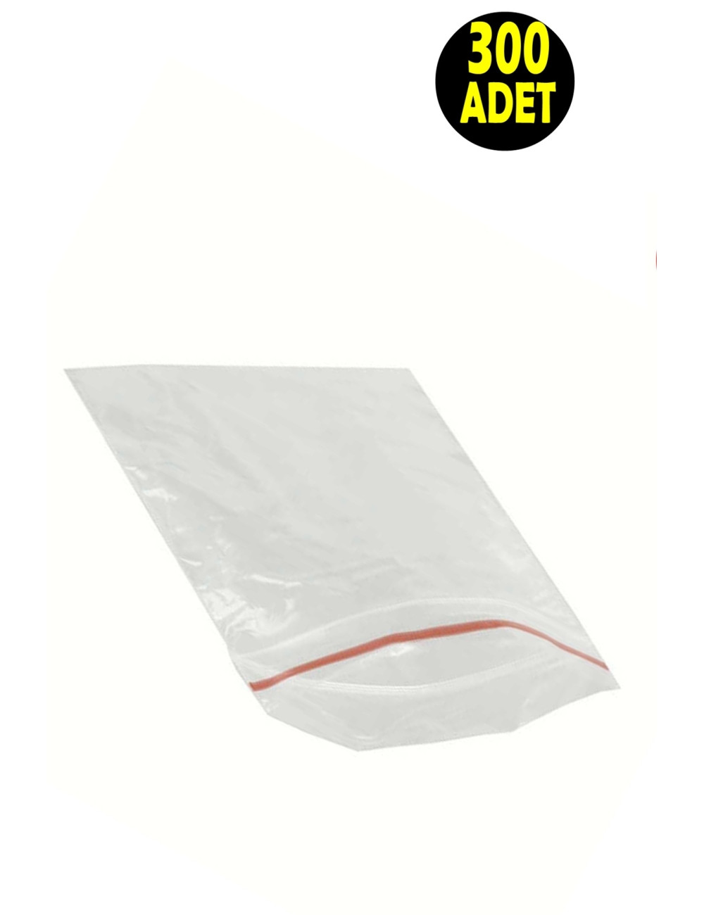 300 PIECES 17*23 CM Ziplock Transparent Bags - Suitable for Nuts, Henna, Refrigerator, Freezer, Food Packaging Nylon
