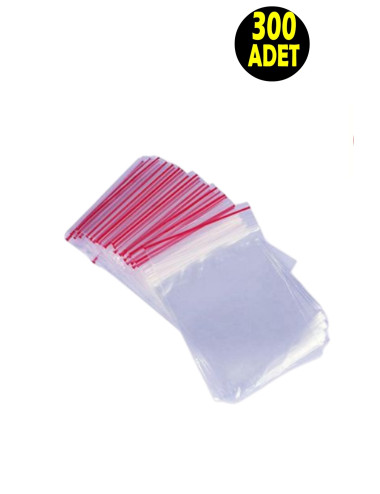 300 Pieces 5*5 CM Zippered Transparent Bags - Mini Product Packaging Nylon Bags