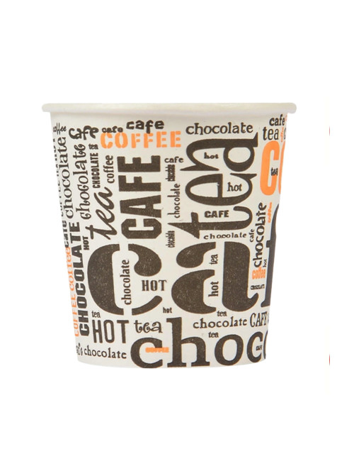 200 ADET 4 OZ 120 ML - Davet Kutlama Parti Ofis Çay Kahve Espresso Soğuk İçecek Uygun Karton Bardak