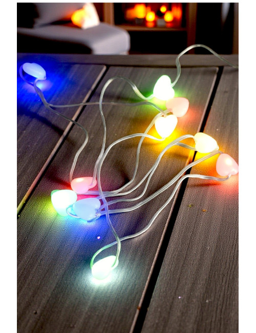 1.5 Meter Heart RGB Lighted Christmas Night Party Decoration Fairy LED Strip with USB Input