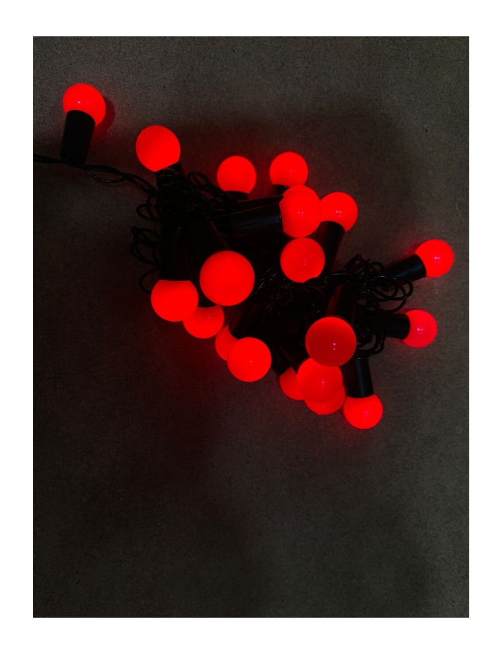 5 Meter 28 Ball Red LED Strip Lighting for Christmas Eve Party Decorations