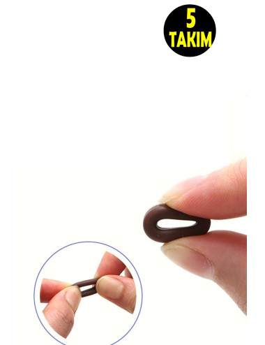 5 TAKIM Kulak Arkası Kaydırmaz Silikon Gözlük Sapı Tutucu Sabitleyici