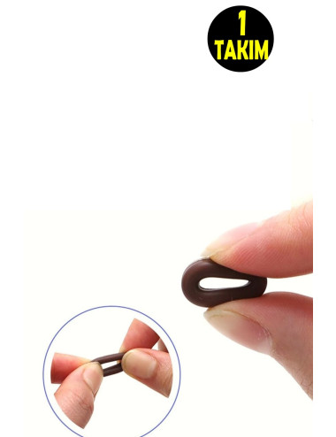 1 TAKIM Kulak Arkası Kaydırmaz Silikon Gözlük Sapı Tutucu Sabitleyici Renk Asorti