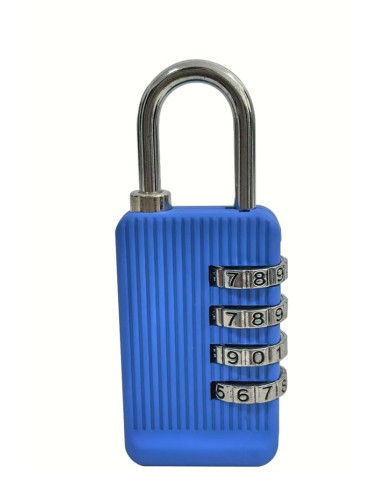 Mini 4-Digit Combination Locker, Bag, Suitcase, Door, Everyday Bike Lock - Combination Padlock, Assorted Colors
