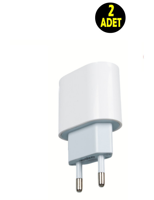 2 x 20 Watt Type-C Fast Charging Adapters Compatible with iPhone X-11-12-13