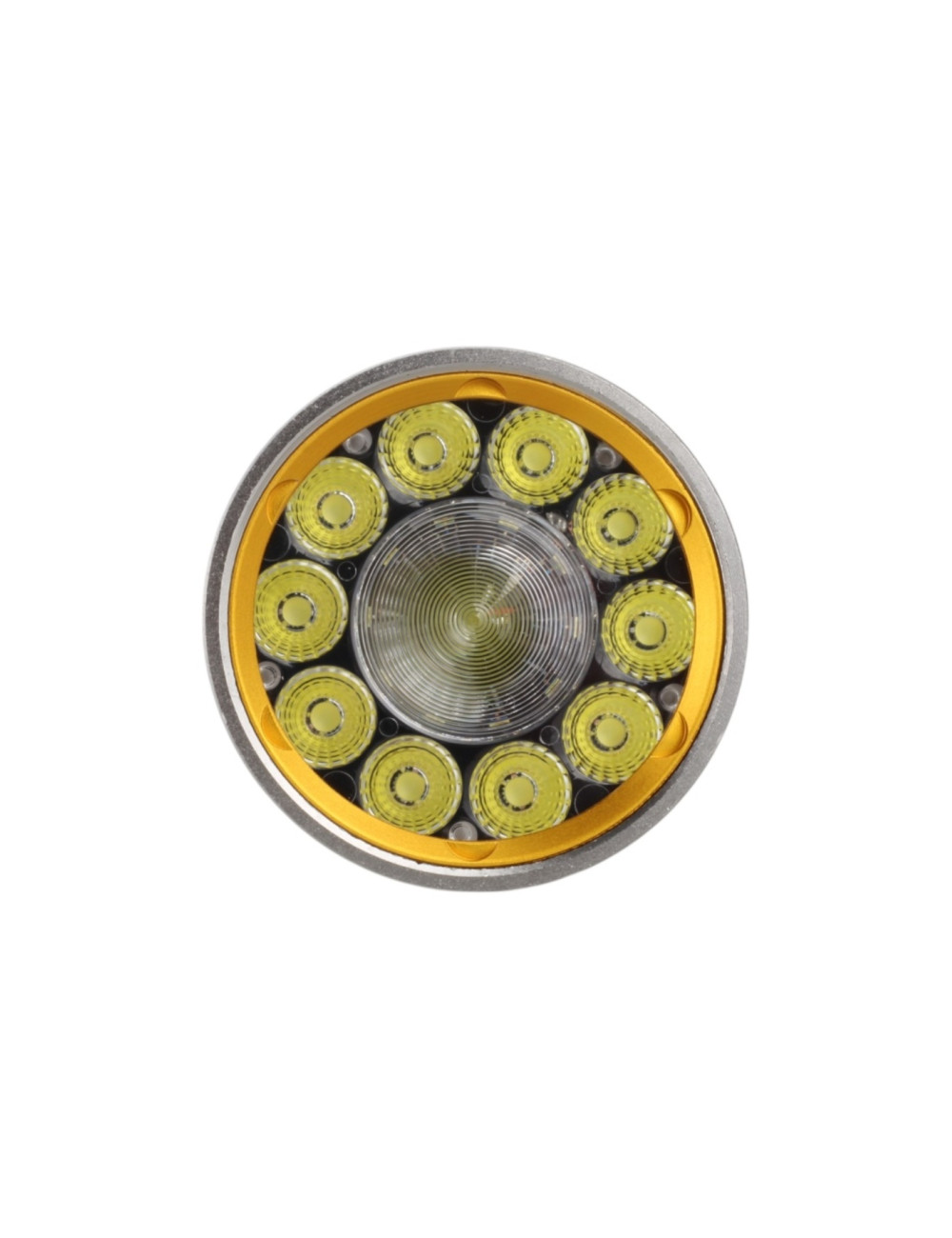 مصباح تخييم LED بقوة 30 واط وهيكل من الألومنيوم بقوة 7500 لومن، مزود بمؤشر شحن ووظيفة بنك طاقة.
