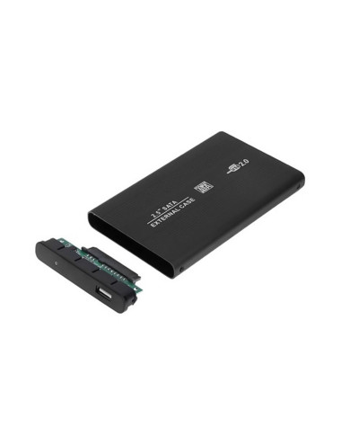 علبة ألومنيوم خارجية لمحرك أقراص صلبة بحجم 2.5 بوصة، تدعم USB 2.0، SSD، SATA، مع كابل