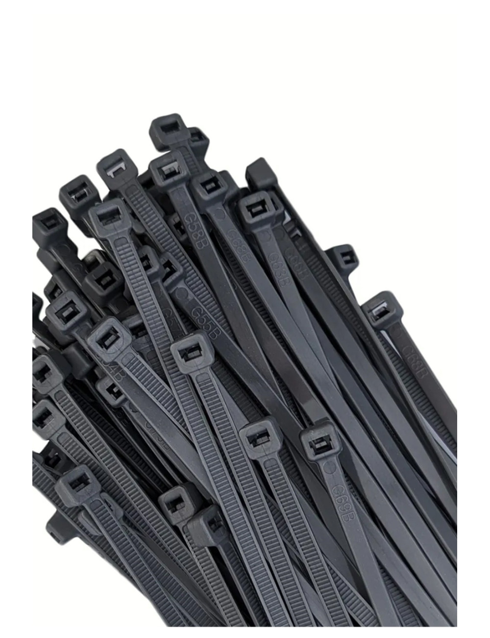 300 Adet 20 Cm-3.6 Mm Siyah Elektrik Kablosu Kablo Bağı Klips Plastik Kelepçe Cırt Cırt Kelepçe