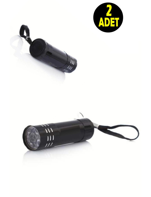 2 Mini Night Hiking Earthquake Survival Kits, Camping Battery-Powered Flashlights - Batteries Not Included