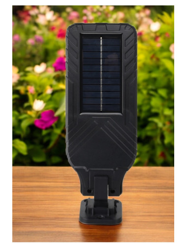 مصباح إضاءة جداري يعمل بالطاقة الشمسية مزود بمستشعر وتحكم عن بعد بتقنية COB LED للحدائق والشوارع
