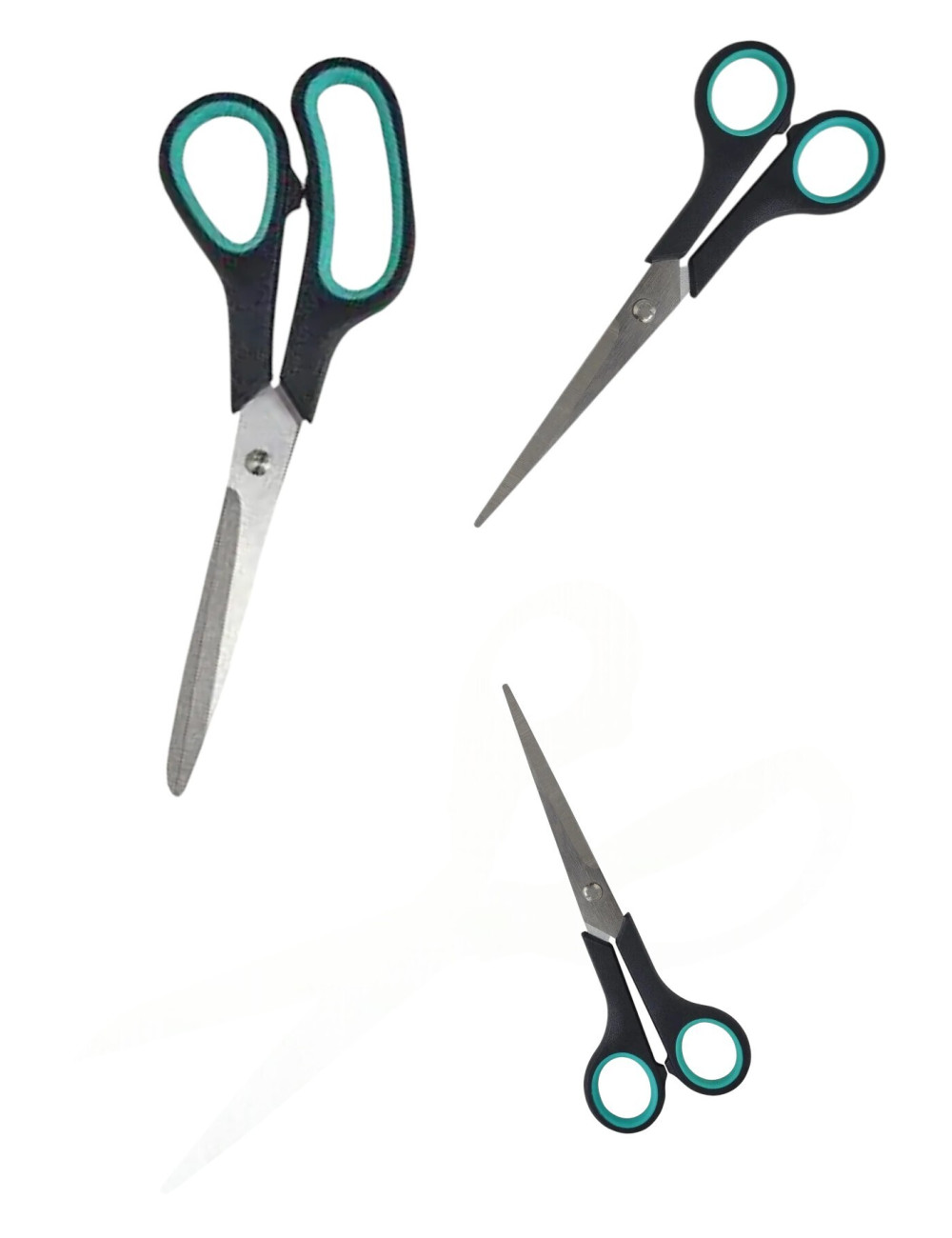 Paslanmaz Çelik Kumaş Karton Kağıt Kesme Kesim Keskin Terzi Makası 3lü Set (14-17-21 CM)