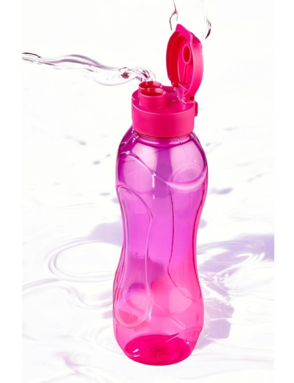 Pink 750ml Transparent Student Lunchbox, School, Office, Gym, Hiking Water Bottle Mug