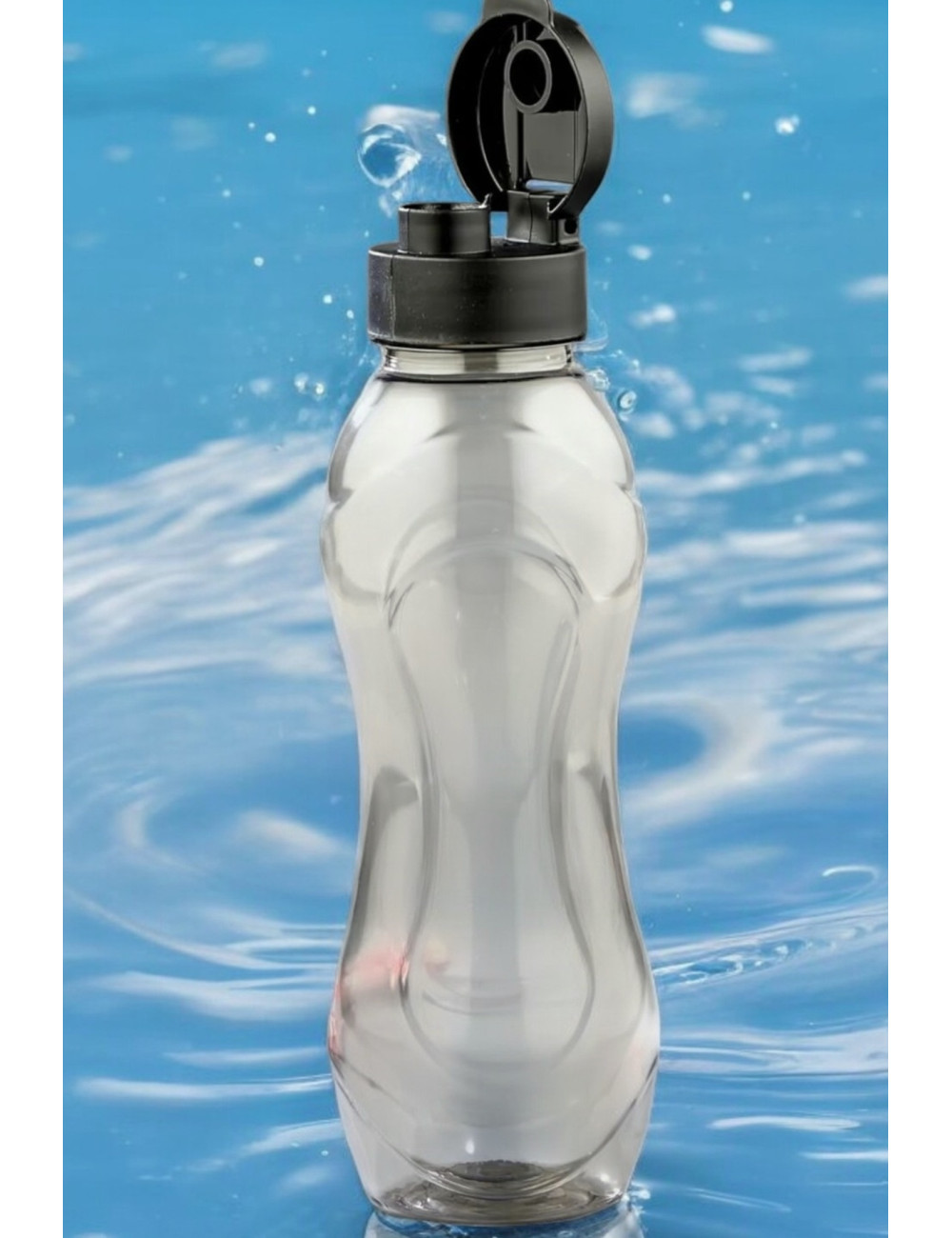 Smoked 750ml Transparent Student Lunchbox, School, Office, Gym, Hiking Water Bottle Mug