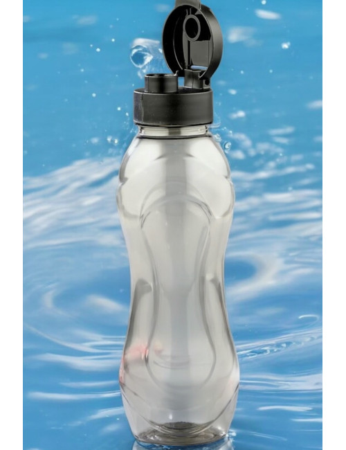 Smoked 750ml Transparent Student Lunchbox, School, Office, Gym, Hiking Water Bottle Mug