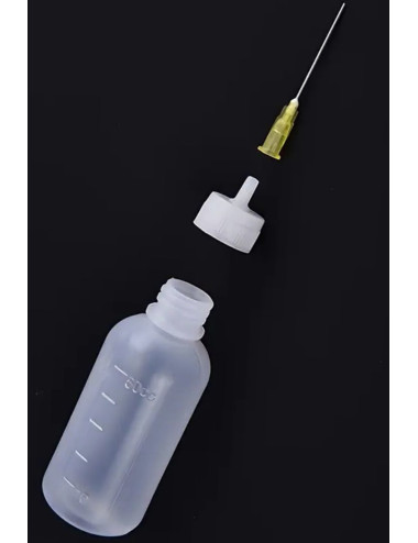 3 Adet 50 ml Ölçekli Makine Yağı Yağlama Lehim Akı Sıvı Tutkal Alkol Şişesi Şırıngalı Damlalık Şişe