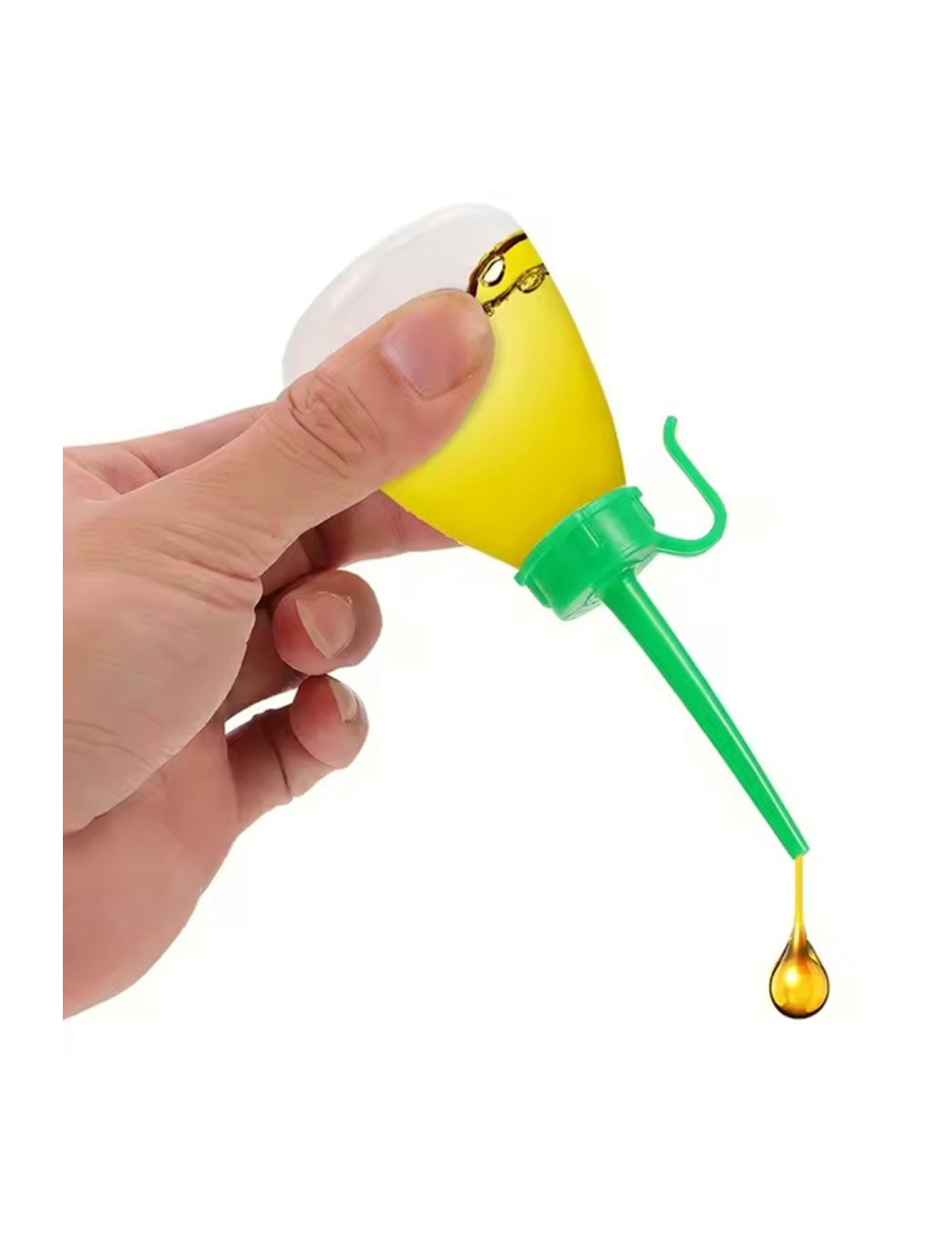 3 Pieces 60ml Motor Silicone Machine Oil Lubrication Plastic Bottle Funnel Dropper Bottle 122.7 * 52mm