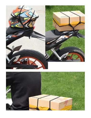 Elastik Kancalı Motosiklete Bisiklete Valiz Eşya Yük Koli Bagaj Kask Tutucu Bağlama Halatı Kayışı