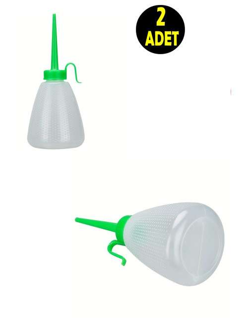 2 PCS Motor Silicone Machine Oil Lubrication Plastic Bottle 150 ml Funnel-Nozzle Dropper Bottle
