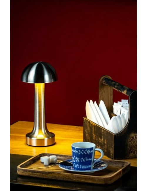 Dokunmatik Açma Kapatma USB Şarjlı Kafe Restaurant Romantik Yemek Masası Lambası