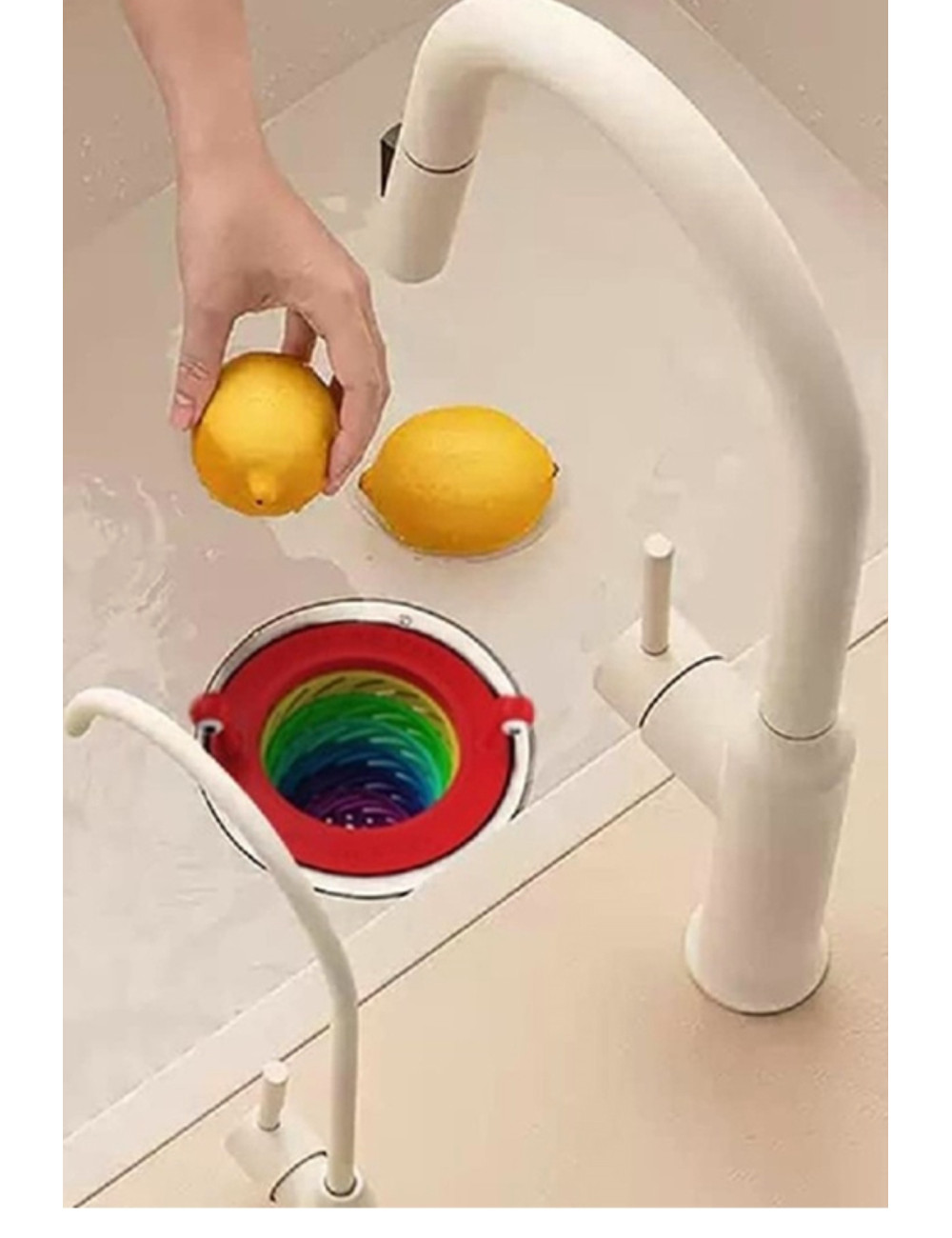 Colorful Plastic Foldable Easy-to-Install and Detach Shower Sink Bathroom Balcony Drain Strainer