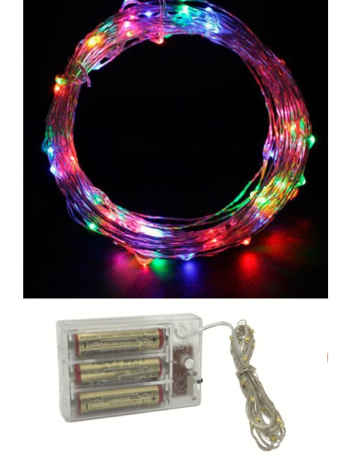 RGB Light 5 Meter Fairy Animated Strip Decorative Ornament Christmas Decoration Night Lighting (BATTERY INCLUDED)