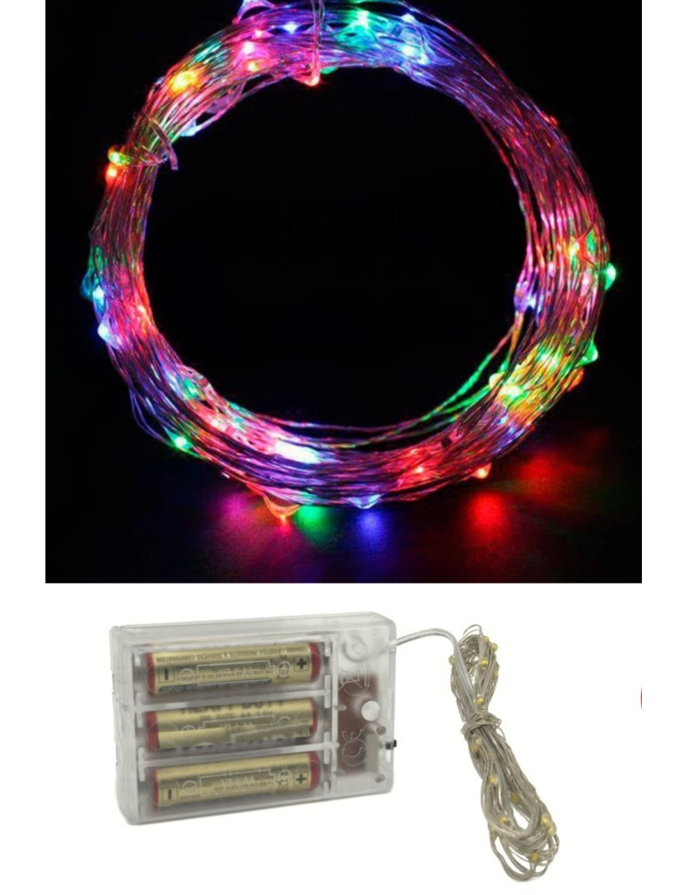 RGB Light 5 Meter Fairy Animated Strip Decorative Ornament Christmas Decoration Night Lighting (BATTERY INCLUDED)