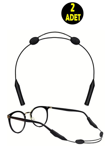 2 ADET Uzun Kısa Ayarlanabilir Güneş Gözlük Halatı Gözlük Çerçeve Ipi Antikayıp Askısı Zinciri
