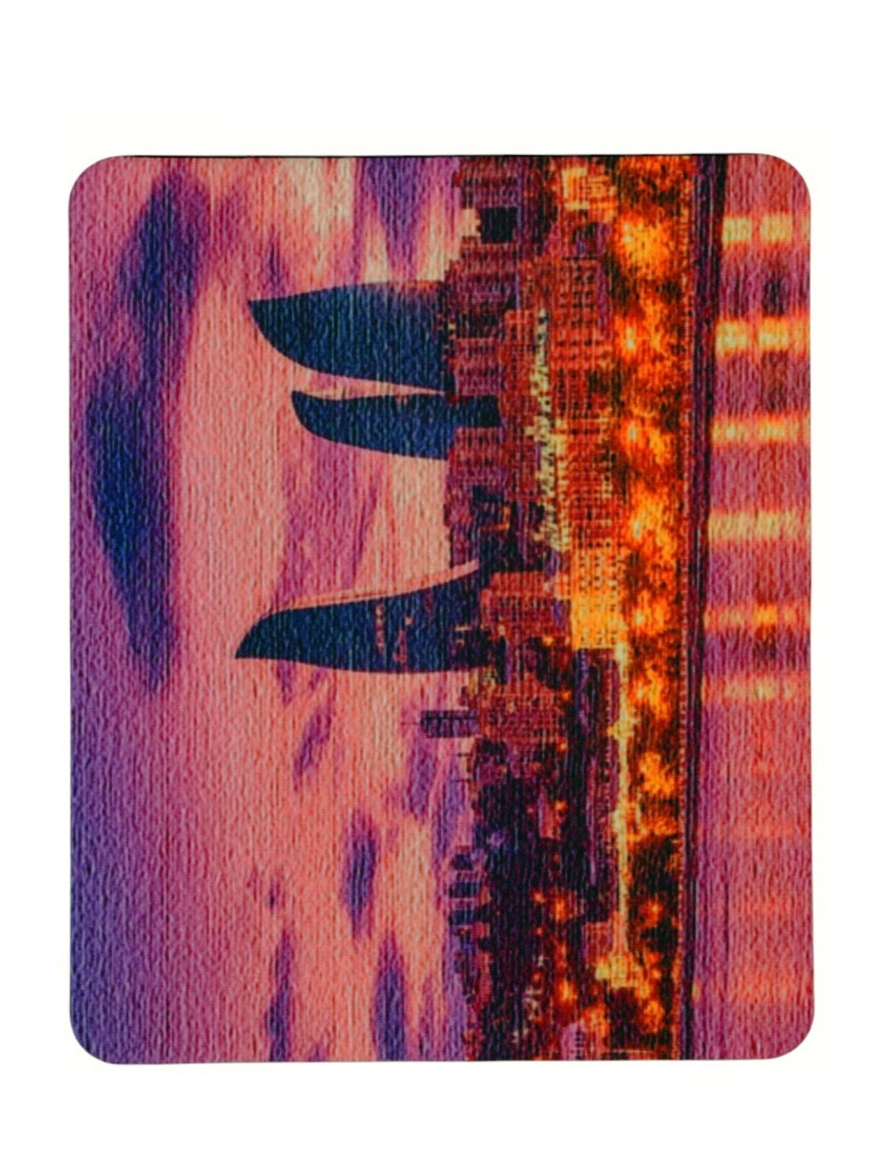Baku Flame Towers Desenli Kaymaz Taban Optik Bilgisayar Notebook Mouse Pad Maus Ped 17,5x21,5cm