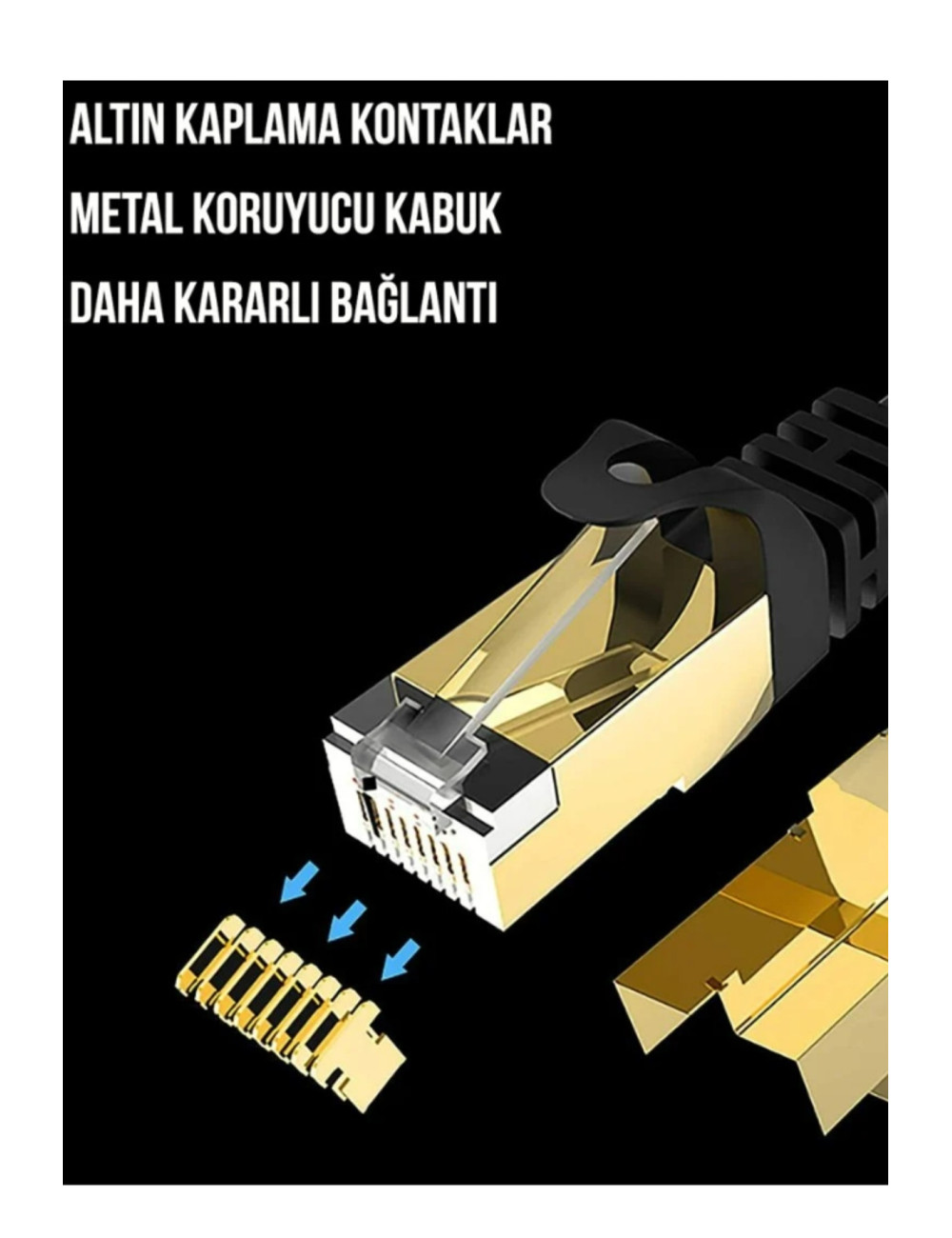 كابل مودم بيانات الإنترنت Cat7 بطول 30 مترًا (مودم إيثرنت Cat7 مع مقبس RJ45 لشبكة ADSL)
