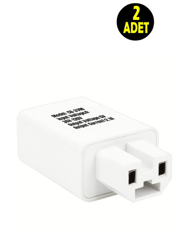 محولان من نوع C16 لتحويل بطارية الدراجة النارية أو الدراجة البخارية إلى بنك طاقة USB