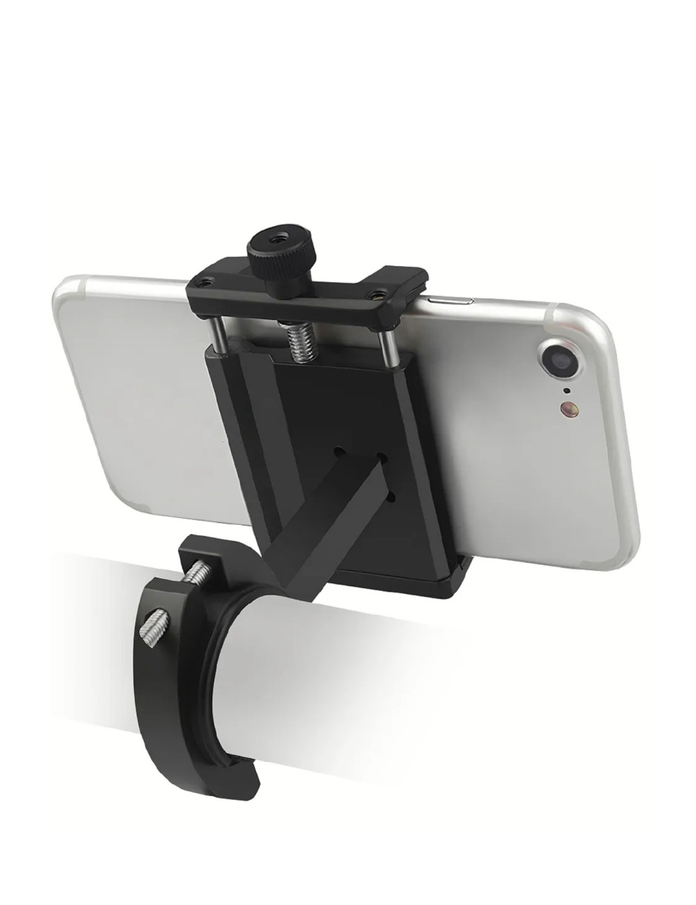CNC Metal Motorcycle, Moped, Motorbike, Scooter Handlebar Compatible Cell Phone Holder Stand