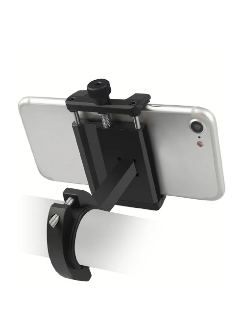 CNC Metal Motorcycle, Moped, Motorbike, Scooter Handlebar Compatible Cell Phone Holder Stand