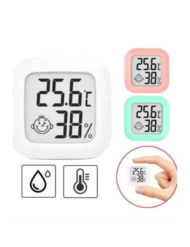 Mini Nem Ölçerli Dijital Sıcaklık Ölçer Ev Bebek Odası Mini Kuluçka Makinası Sera Termometresi