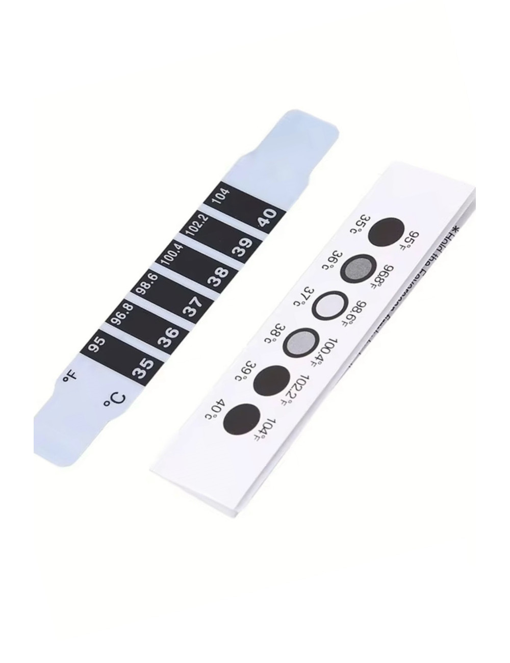 Adhesive Baby, Child, and Adult Forehead Temperature Measurement and Monitoring Strip
