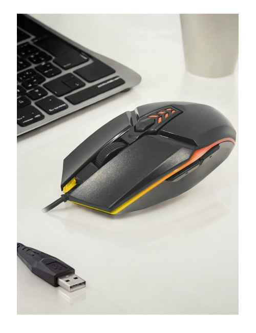 RGB Led Işıklı 6D Gaming Kablolu Mouse Notebook PC Windows Uyumlu Oyuncu Mause -Bilgisayar Faresi