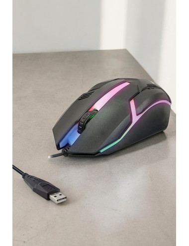 Led Işıklı 3D Gaming Tip Kablolu Mouse Bilgisayar Faresi Notebook PC Windows Uyumlu Oyuncu Mause